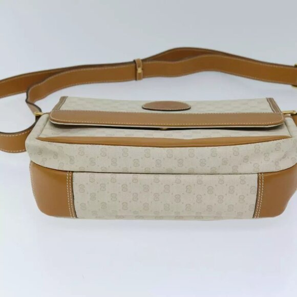 GUCCI Micro GG Supreme Shoulder Bag PVC Beige 001 106 0185 Auth am6133 - Picture 10 of 16